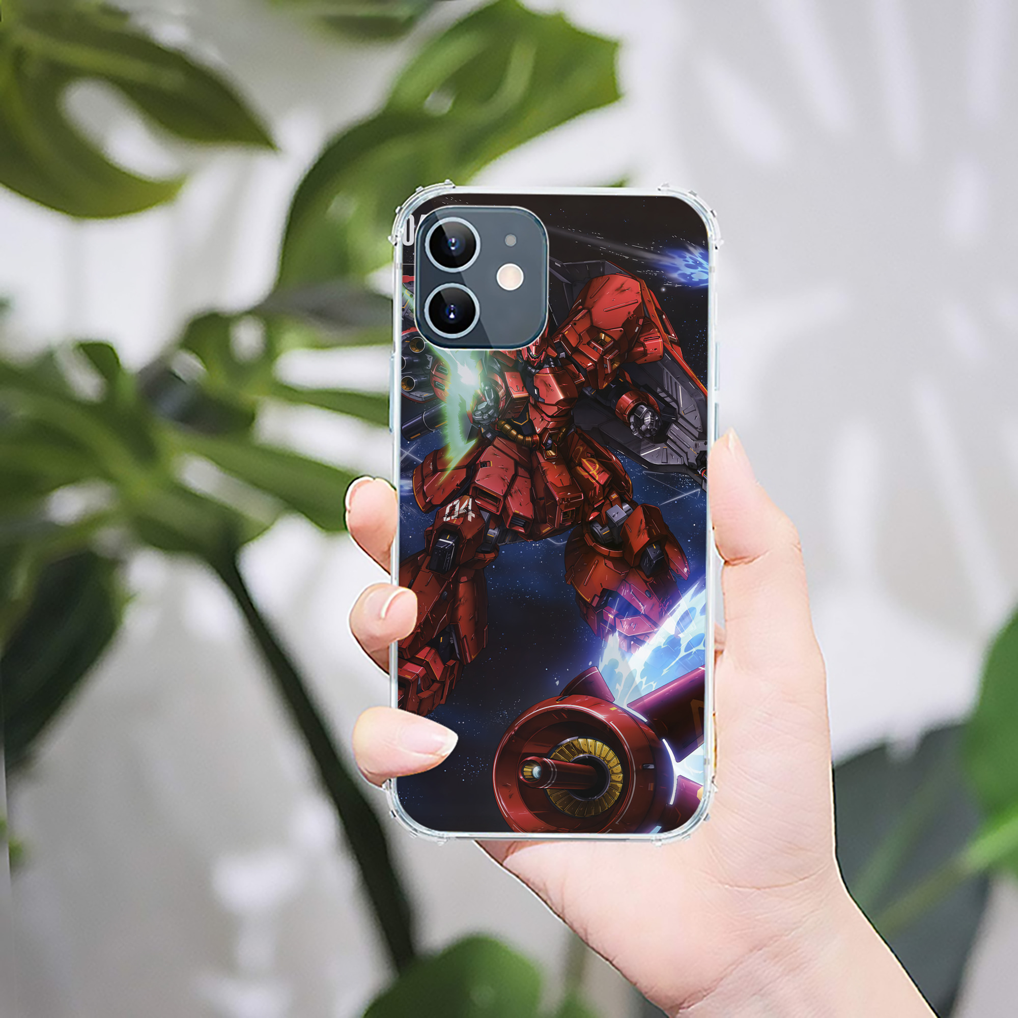 （画像用） 機動戦士ガンダム Mobile Suit Gundam 【iPhone 12シリーズ対応】透明スマホケース（クリアソフトケース）
